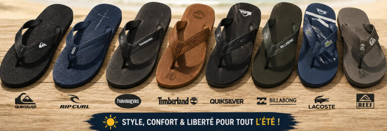 Meilleures tongs homme pour l’été : confort, style et sélection