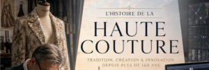 Artisan et créateur travaillant dans un atelier de haute couture à Paris entre savoir-faire traditionnel et conception numérique