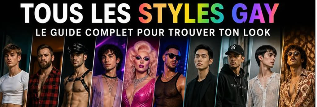 styles vestimentaires gays looks gay homme twink bear queer cuir streetwear drag minimaliste