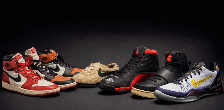 Sélection de sneakers de collection parmi les plus chères du monde avec Air Jordan, Nike Moon Shoe, Yeezy et Kobe