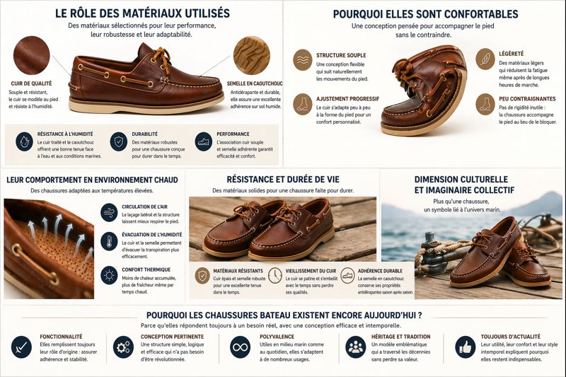 cuir souple et semelle en caoutchouc chaussures bateau homme confort durabilité adhérence