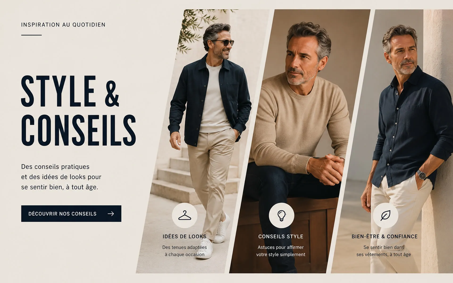 Style homme et conseils mode au quotidien conseils de style homme avec plusieurs looks masculins modernes et intemporels.