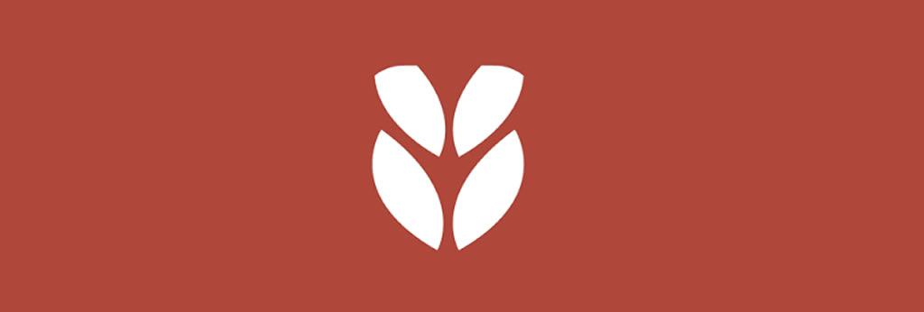 Logo de la marque française Lemahieu représentant un symbole végétal blanc stylisé sur un fond terracotta.