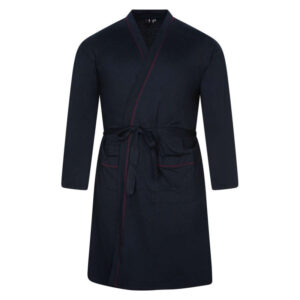 adamo robes de chambre marine unie avec une ceinture a nouer a la taille
