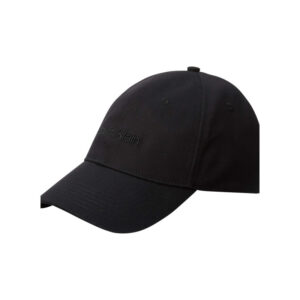 calvin klein jeans casquette a fermeture strapback noire unie avec logo noir