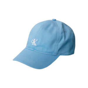 calvin klein jeans casquette en coton biologique lavande uni avec fermeture strapback