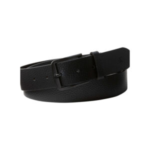calvin klein jeans ceinture noire en cuir de buffle avec boucle noire