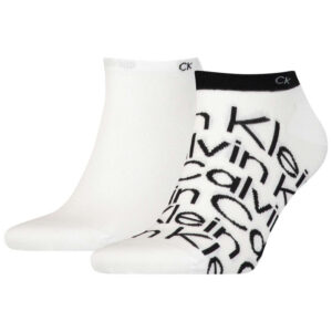 calvin klein jeans lot de 2 paires de chaussettes basses bicolores blanches et noires 2
