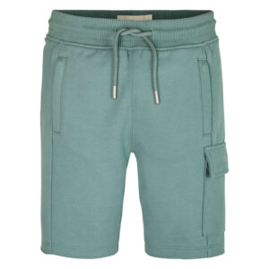 calvin klein jeans short jogging en coton vert d eau uni a coupe regular fit et a taille elastiquee
