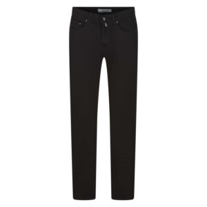 cardin sportswear jean noir uni coupe droite avec une fermeture avec un zip et un bouton