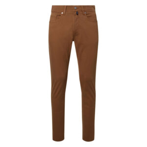cardin sportswear pantalon en coton camel uni avec une coupe ajustee et une taille intermediaire 2