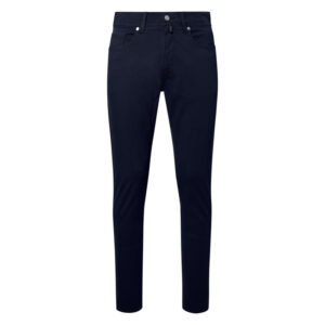 cardin sportswear pantalon en coton marine uni avec une coupe ajustee et des poches a l italienne