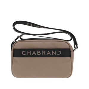 chabrand sacoche beige unie avec une sangle reglable et plusieurs poches