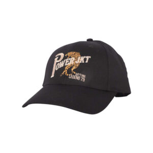 daytona 73 casquette sedona en coton noire pourvue de broderies a l avant