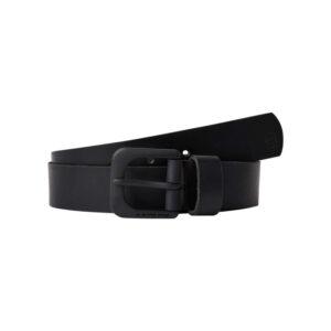 g star raw ceinture en cuir lisse noire unie avec une boucle metallique mat 10