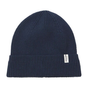 jack jones bonnet a revers en coton biologique marine uni avec etiquette et branding