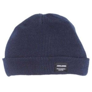 jack jones bonnet marine uni en bord cote a revers et a petite etiquette sur le revers