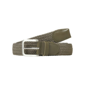 jack jones ceinture taupe texturee effet tresse avec boucle a ardillon argentee 8