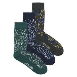 jack jones chaussettes hautes vertes avec des motifs et une coupe haute
