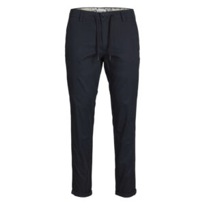 jack jones chino en coton nuit uni avec une coupe droite et des passants pour ceinture 4