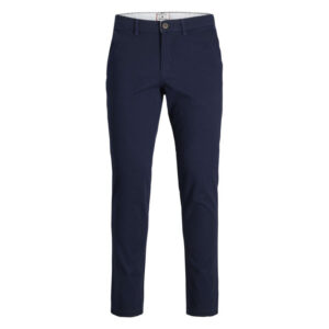 jack jones chino marco dave en coton marine uni a coupe slim avec poches a l italienne 4