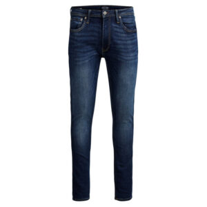 jack jones jean bleu marine effet delave a style 5 poches avec une coupe slim 2