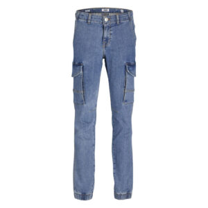 jack jones jean cargo bleu delave avec une coupe slim fit et une taille mi haute 2