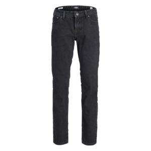 jack jones jean clark noir uni en coton avec une coupe regular fit et 5 poches 14