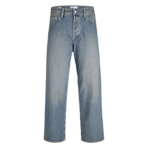 jack jones jean en coton biologique bleu a coupe droite pourvu d un effet delave 4