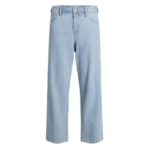 jack jones jean en coton biologique stone a coupe droite pourvu de coutures contrastees