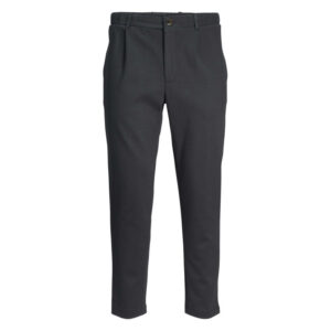 jack jones pantalon chino en coton melange bleu marine uni avec une coupe slim