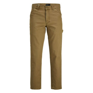 jack jones pantalon en coton kane carpenter camel uni avec une coupe droite 10