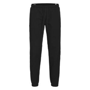 jack jones pantalon jogging jpstkane troy cuffed en coton noir uni a coupe droite 4