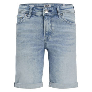 jack jones short 5 poches en coton biologique bleu ciel delave avec une coupe droite