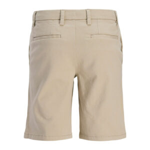 jack jones short chino en coton beige uni pourvu de passants pour la ceinture 6