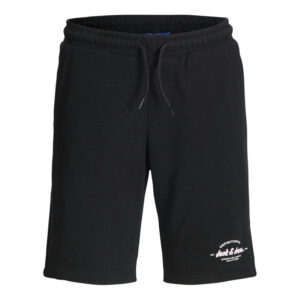 jack jones short jogging noir uni avec une coupe droite et une taille elastiquee 4