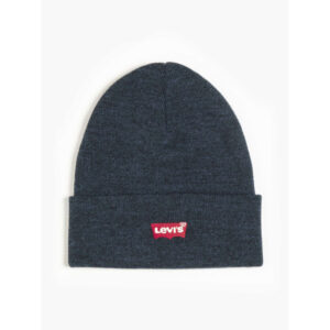 levi s acc bonnet bleu marine a revers avec patch logo iconique
