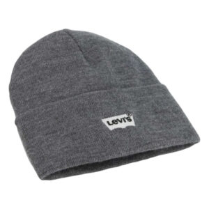levi s acc bonnet gris uni a revers avec logo batwing brode a l avant