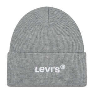 levi s acc bonnet gris uni avec logo brode