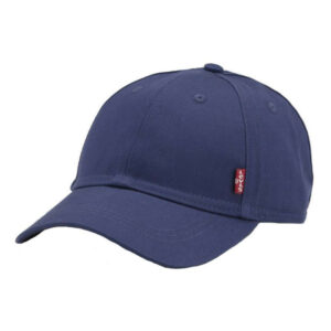 levi s acc casquette dad cap marine en coton unie et ajustable a l aide d un clip