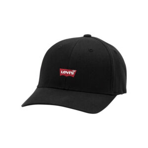 levi s acc casquette en coton noire pourvue d oeillets d aeration et du nom de la marque 2