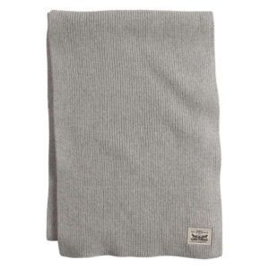 levi s acc echarpe en coton gris cotelee pourvue du patch de la marque
