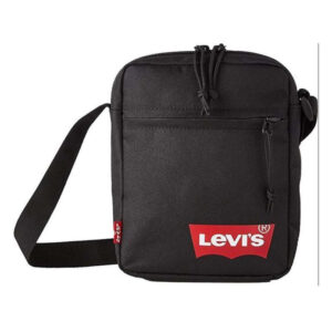 levi s acc sacoche noire unie avec une fermeture zippee et bandouliere
