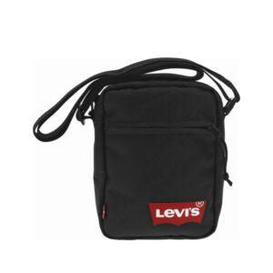 levi s acc sacoche rectangulaire unie zippee avec le logo imprime a l avant