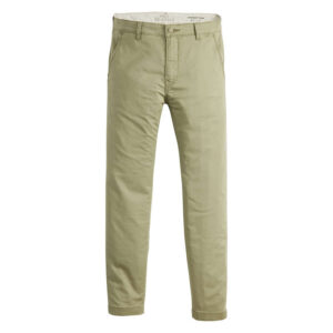 levi s chino en coton melange vert uni a coupe slim avec une taille intermediaire