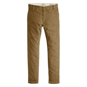 levi s chino xx chino std ii en coton melange taupe uni en velours cotele slim
