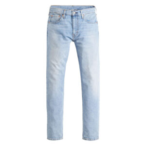 levi s jean 502 en coton ciel uni a coupe droite pourvu du patch de la marque 4
