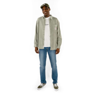 levi s jean 511 en coton stone uni avec 5 poches et une coupe droite