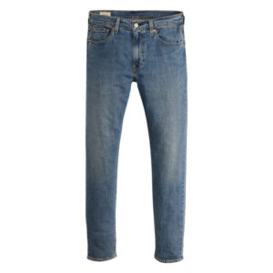 levi s jean 512 en coton melange bleu uni avec une coupe slim et des passants