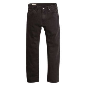 levi s jean 555 relaxed straight en coton noir uni pourvu d une coupe droite